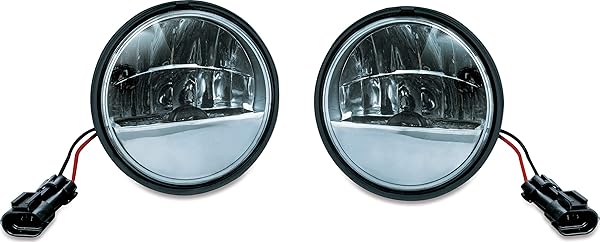 "Upgrade Your Ride: Kuryakyn 2247 DOT Compliant 4.5" LED Passing Lamps for Harley & Indian Motorcycles"