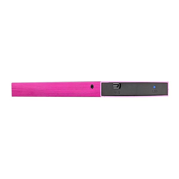 BIPRA " BIPRA 2.5" USB 2.0 Slim Hard Drive - Sweet Pink 320GB FAT32 - Portable Storage Solution" - View 4 of 8