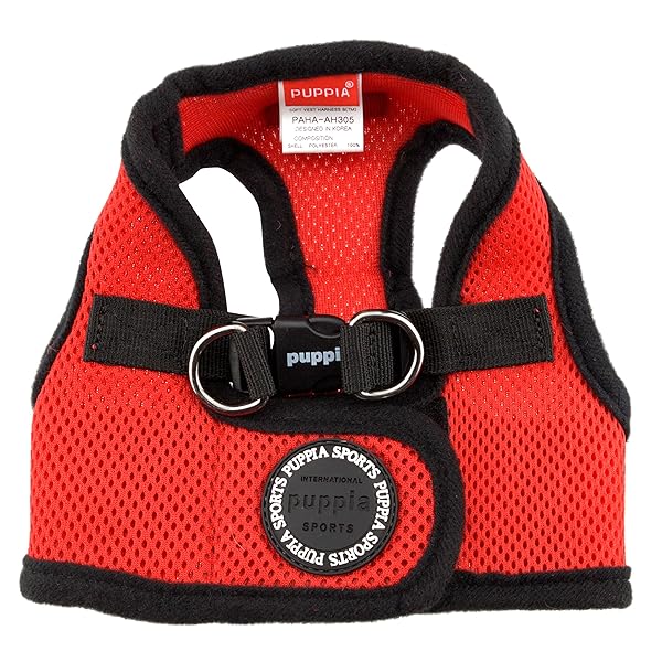 Puppia PUPPIA International Soft B Vest Harness for Dogs in Red XSmall Perfect for Comfort and Style