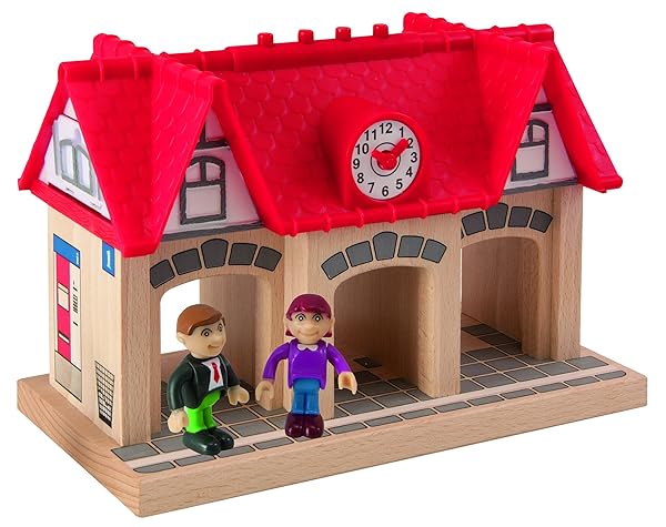 Eichhorn Eichhorn Wooden Soundstation for Train Sets 4 Piece Brown High Quality Educational Toy - View 3 of 4