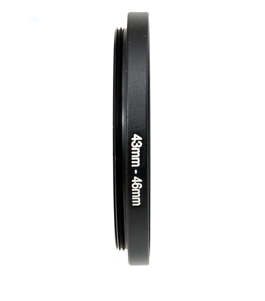 Fotasy 43-46MM Step-Up Ring Adapter: 2 Pcs for DSLR Lens & Filters - 43mm Male to 46mm Female - View 3 of 4