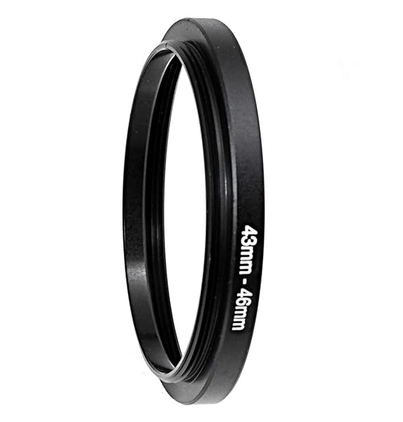 Fotasy 43-46MM Step-Up Ring Adapter: 2 Pcs for DSLR Lens & Filters - 43mm Male to 46mm Female - View 4 of 4