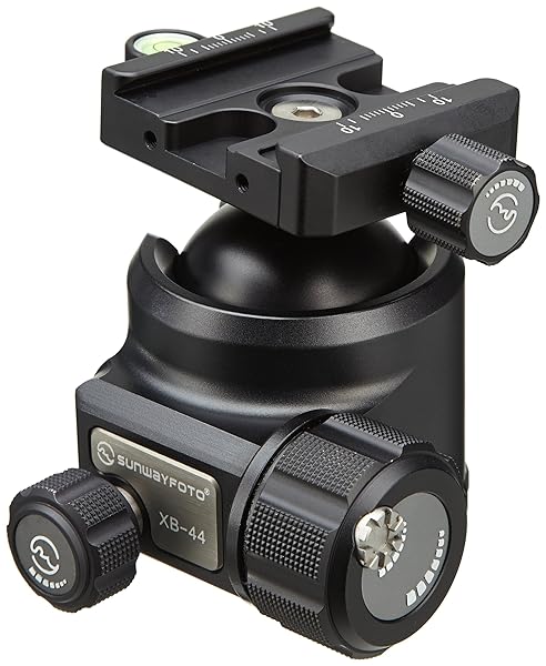 SUNWAYFOTO Sunwayfoto XB-44 Tripod Ball Head: Arca Compatible, 88lb Max Load, Low COG for Stability - View 3 of 3