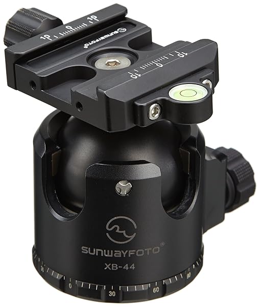 SUNWAYFOTO Sunwayfoto XB-44 Tripod Ball Head: Arca Compatible, 88lb Max Load, Low COG for Stability - View 2 of 3