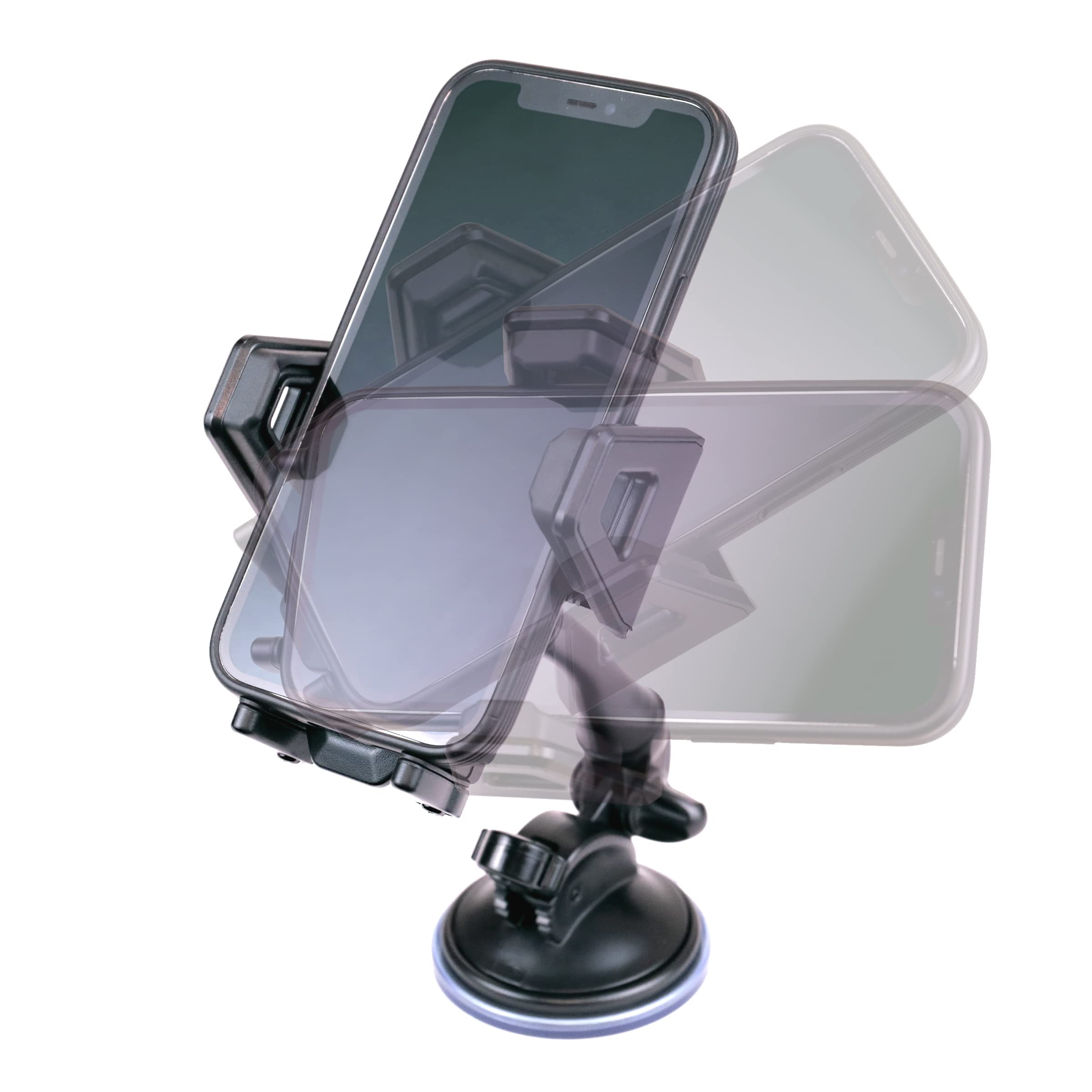 USA Gear USA Gear Auto Windshield Mount: Adjustable Phone Holder for iPhone, Galaxy, LG & More - Strong Suction Clamp - View 5 of 9