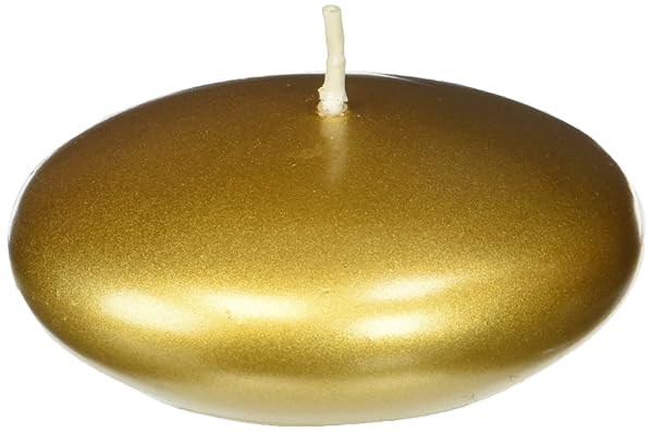 Zest Candle Zest Candle 12 Piece Metallic Bronze Gold Folding Candles 3 Inch Set for Elegant Home Decor