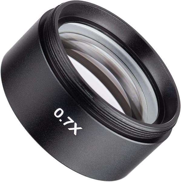 AmScope AmScope SM07 0.7X Barlow Lens for SM Stereo Microscopes - Enhance Your Viewing Experience