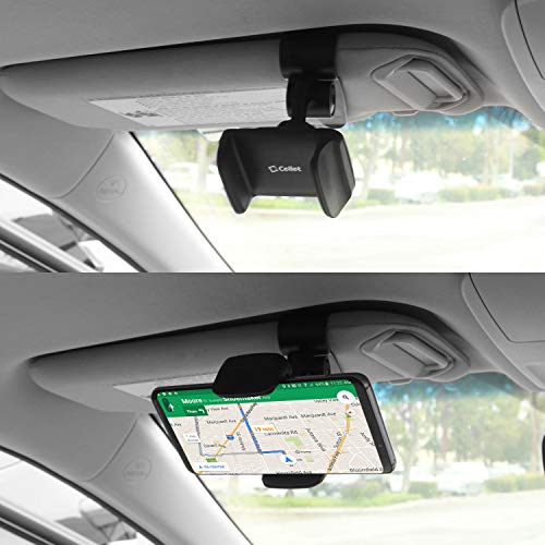 Cellet Sun Visor Phone Mount: Universal Car Holder for iPhones, Samsung, Motorola & Google Pixel - View 6 of 10