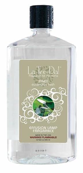 La-Tee-Da La-Tee-Da ZING Effusion and Fragrance Lamp Oil Refills 32 oz for Long Lasting Aroma