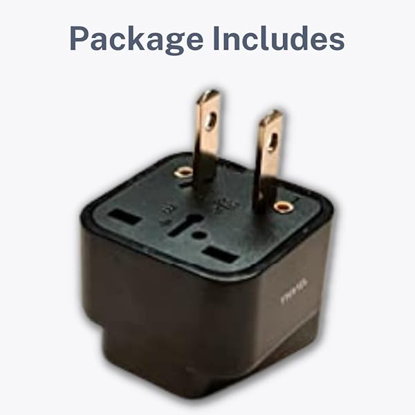 Tmvel Tmvel Universal Power Adapter: EU/UK/CN/AU to USA Plug Converter for Cell Phones - Fast Charging Solution - View 6 of 6