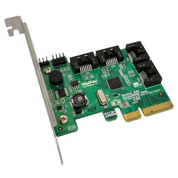 HighPoint HighPoint RocketRAID 640L: 4 SATA Port PCIe 2.0 x4 RAID Controller for Fast 6Gb/s Storage Solutions