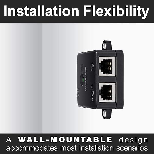 TRENDnet TRENDnet TPE-113GI Gigabit PoE Injector: 15.4W, Full Duplex, 328ft Range for Network Devices - View 4 of 10