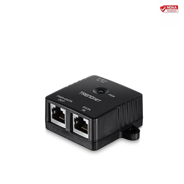 TRENDnet TRENDnet TPE-113GI Gigabit PoE Injector: 15.4W, Full Duplex, 328ft Range for Network Devices - View 6 of 10