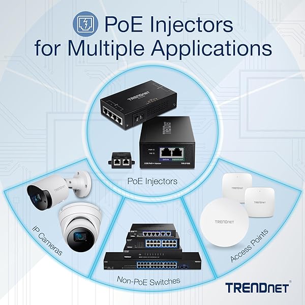 TRENDnet TRENDnet TPE-113GI Gigabit PoE Injector: 15.4W, Full Duplex, 328ft Range for Network Devices - View 7 of 10