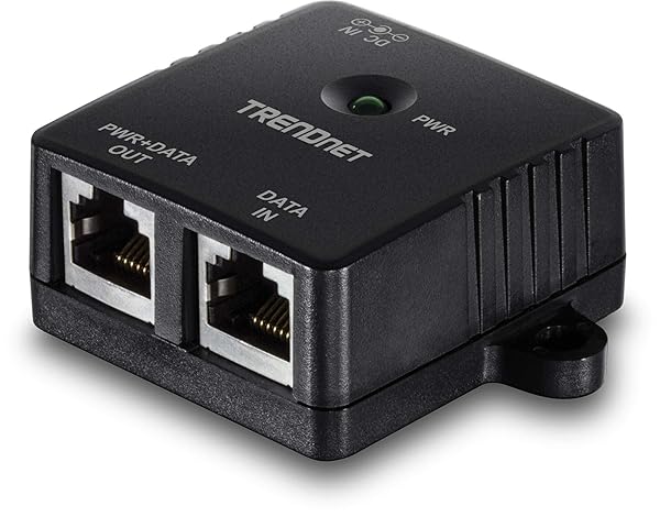 TRENDnet TPE-113GI Gigabit PoE Injector: 15.4W, Full Duplex, 328ft Range for Network Devices
