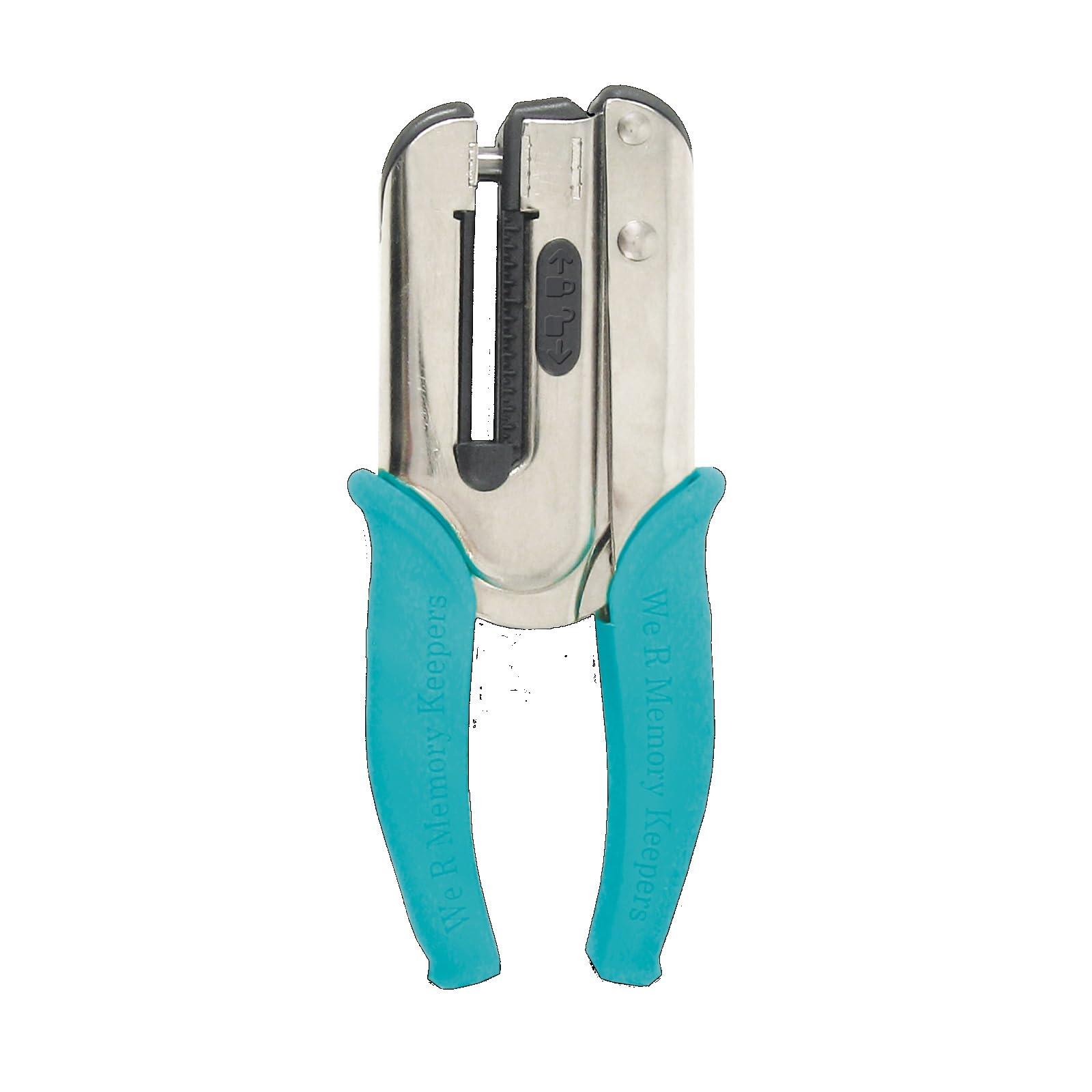 "Crop-A-Dile Power Punch by We R Memory Keepers - Green Scrapbooking Tool for .25" Holes in Metal, Paper, Leather & Fabric"