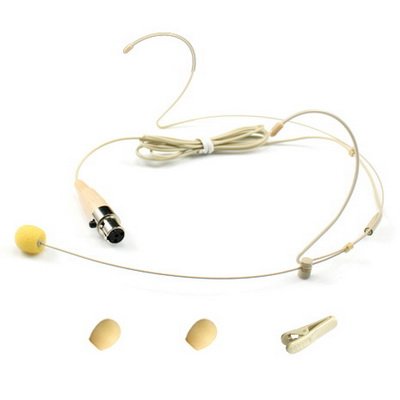 YPA MICROPHONES YPA MM1-C4A Headset Microphone for AKG Wireless Microphones High Quality Sound and Comfort