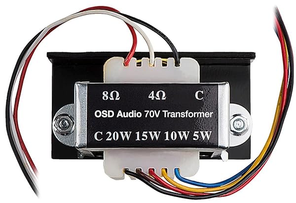 OSD Audio OSD Audio 70V Commercial Line Transformer SP70: 20W, 15W, 10W & 5W Options for Premium Sound Distribution - View 2 of 5