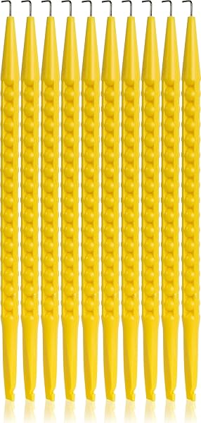 Jonard Tools "Jonard Tools JIC-22035NT/10 Yellow Nylon Probe Pick Spudger - 7" L-Shaped Wire Hook (Pack of 10) for Precision Electronics Repair"