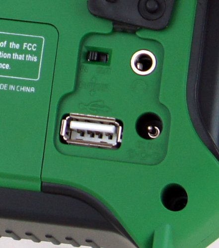 Kaito Buy Kaito KA500IP-GRN Voyager Solar/Dynamo Weather Radio & Phone Charger - AM/FM/SW/NOAA Alert, Green - View 5 of 7