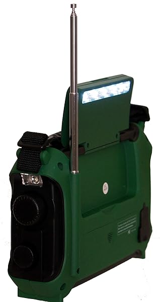 Kaito Buy Kaito KA500IP-GRN Voyager Solar/Dynamo Weather Radio & Phone Charger - AM/FM/SW/NOAA Alert, Green - View 6 of 7