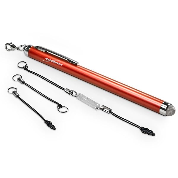 BoxWave EverTouch Stylus Pen for Kindle Fire 1st Gen (2011) - Bold Orange Capacitive Fiber Tip