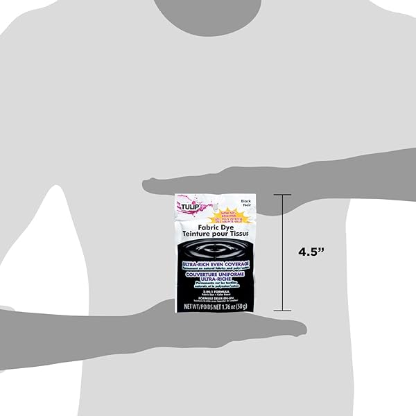 TULIP Buy Tulip Permanent Fabric Dye in Black (26588) - Vibrant, Long-Lasting Color for All Fabrics - View 7 of 8