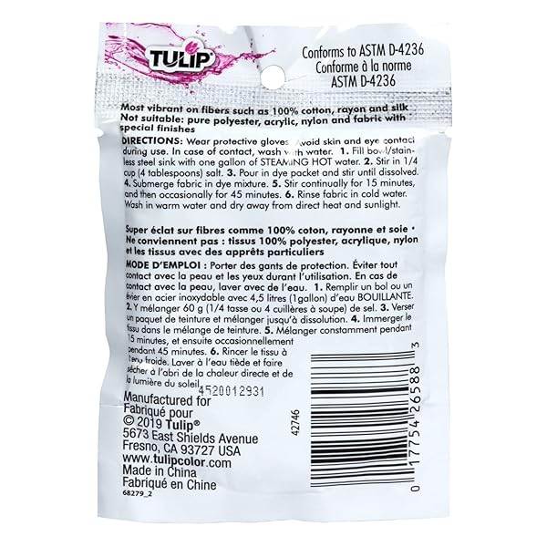 TULIP Buy Tulip Permanent Fabric Dye in Black (26588) - Vibrant, Long-Lasting Color for All Fabrics - View 8 of 8