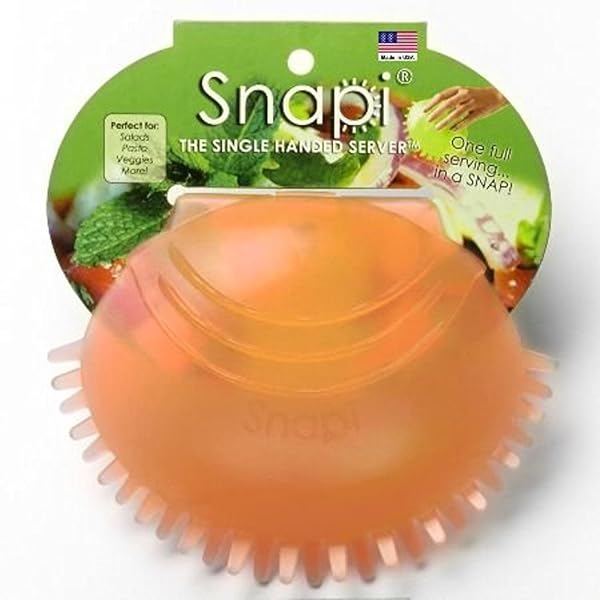 Snapi Snapi Tangerine: The Ultimate Single-Handed Salad Server for Effortless Dining