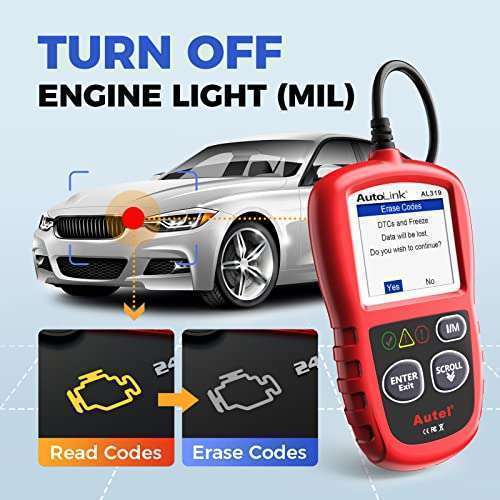 Autel Autel AL319 OBD2 Scanner: Enhanced Engine Code Reader & Live Data for All OBDII Vehicles (1996+) - 2024 Upgrade - View 5 of 9