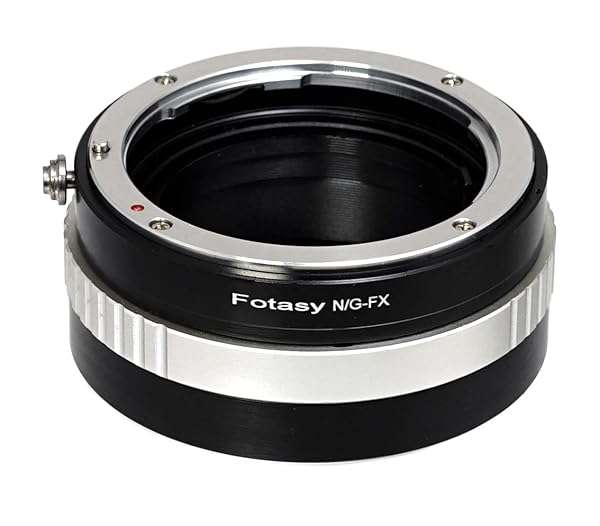 Fotasy Copper NK G AFS Lens Adapter for Fuji X: Nikkor F to X Mount Compatibility for X-Pro, X-T, and More
