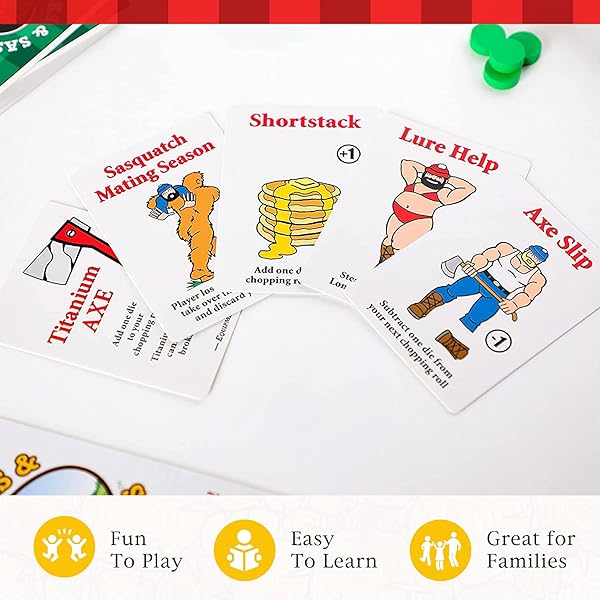 Prolific Games Prolific Games Flapjacks and Sasquatches 2nd Edition Family Card and Dice Game for 2-8 Players Fun for Kids and Adults - View 4 of 8
