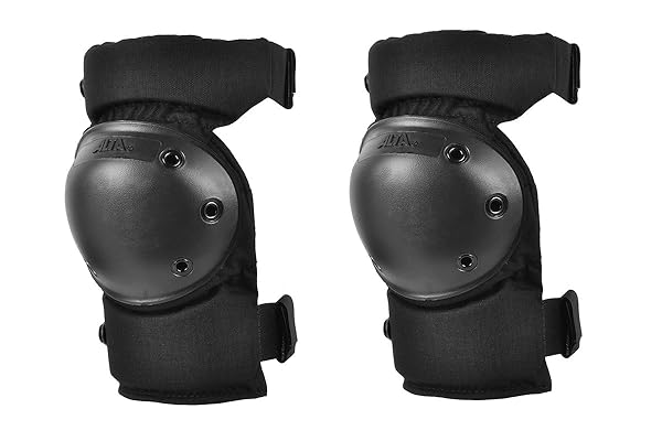 Alta 52913 Knee Protector Pads - Durable Black Cordura, Flexible Cap, AltaLOK Fastening (One Pair)