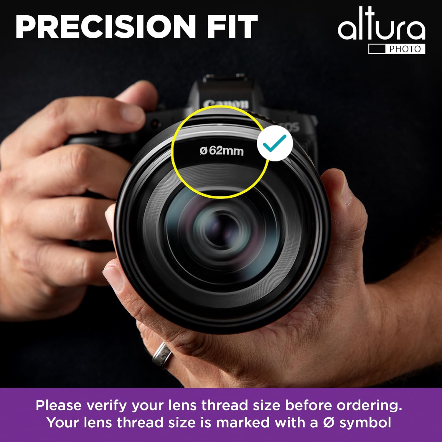 Altura Photo Altura Photo 62mm Lens Filter Kit Multi Coated UV CPL Polarizing ND Filters with Case for Camera Accessories and Lenses - View 7 of 7