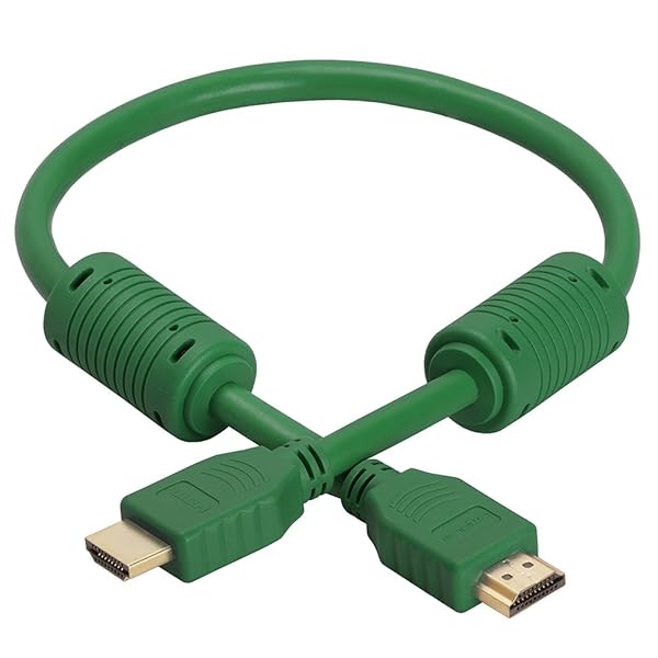 Cmple Cmple 1.5FT HDMI Cable - High Speed 4K UHD 60Hz, 18Gbps, 3D - Green HDMI Cord for HDTV & Audio Return - View 4 of 6
