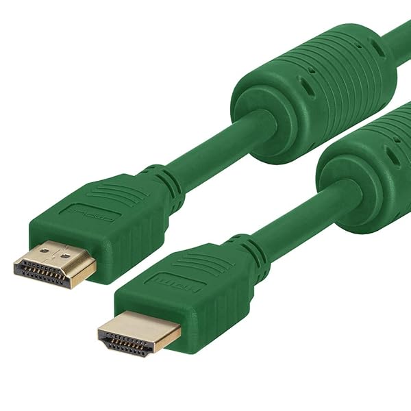 Cmple Cmple 1.5FT HDMI Cable - High Speed 4K UHD 60Hz, 18Gbps, 3D - Green HDMI Cord for HDTV & Audio Return - View 5 of 6