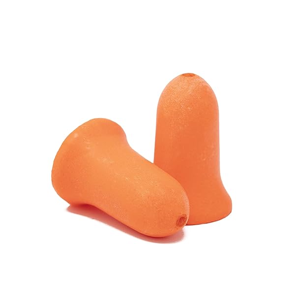 Plugfones Plugfones Basic Earplug-Earbud Hybrid: Noise-Reducing Orange Earphones for Ultimate Comfort - View 3 of 4