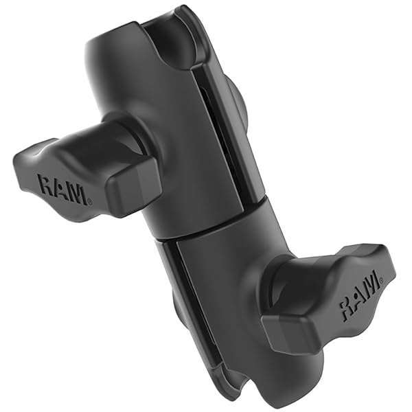 RAM MOUNTS "RAM Mounts RAP-B-200-12U: Double Socket Swivel Arm for B Size 1" Ball - Durable & Versatile Mounting Solution"