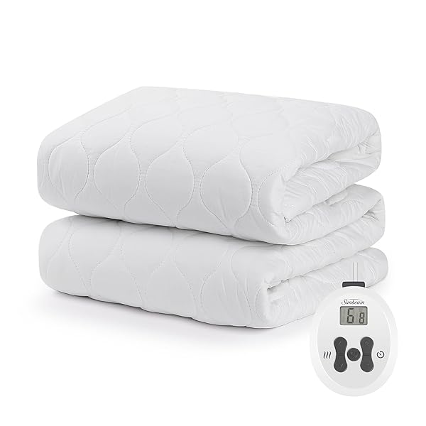 Sunbeam Sunbeam Restful Quilted Heated Mattress Pad - Twin, Water Resistant & Cozy Comfort