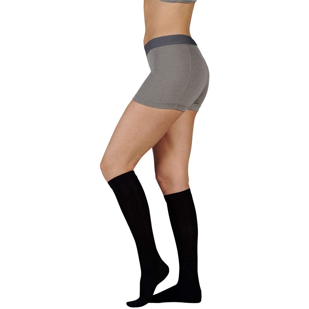 Juzo Juzo 4412ADFFSH Knee High Compression Stockings 30-40 mmHg Full Foot Short Size III Black