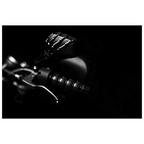 Kuryakyn Shop Kuryakyn 1758 Skeleton Hand Motorcycle Mirrors - Black Stems & Heads, Perfect Handlebar Accessory! - View 4 of 9