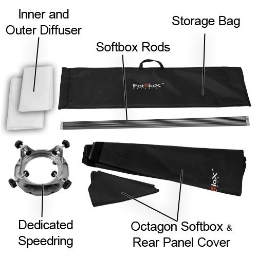 Fotodiox "Fotodiox Pro 60" Octagon Softbox with Grid & Speedring for Multiblitz Strobe - Perfect Studio Lighting Solution" - View 5 of 8