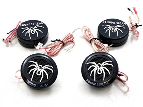 Soundstream Soundstream TWS.3N Tweeters: 110W 1-Inch PEI Dome, 4 Ohm - Black & Silver Audio Upgrade - View 3 of 3