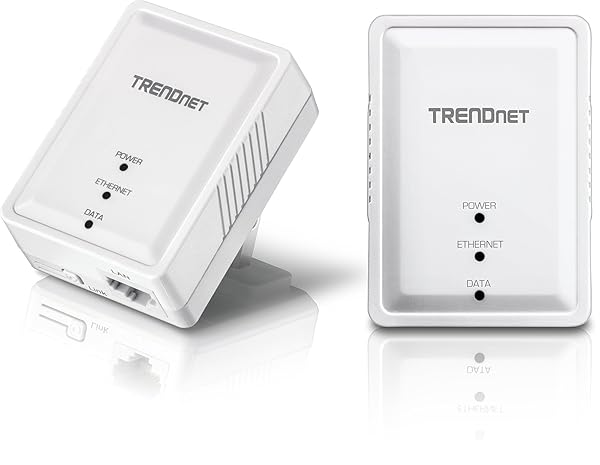 TRENDnet TRENDnet Powerline 500 AV Nano Adapter Kit - Fast Plug & Play Networking for Windows 10/8/7 | 2 TPL-406E Adapters - View 2 of 3