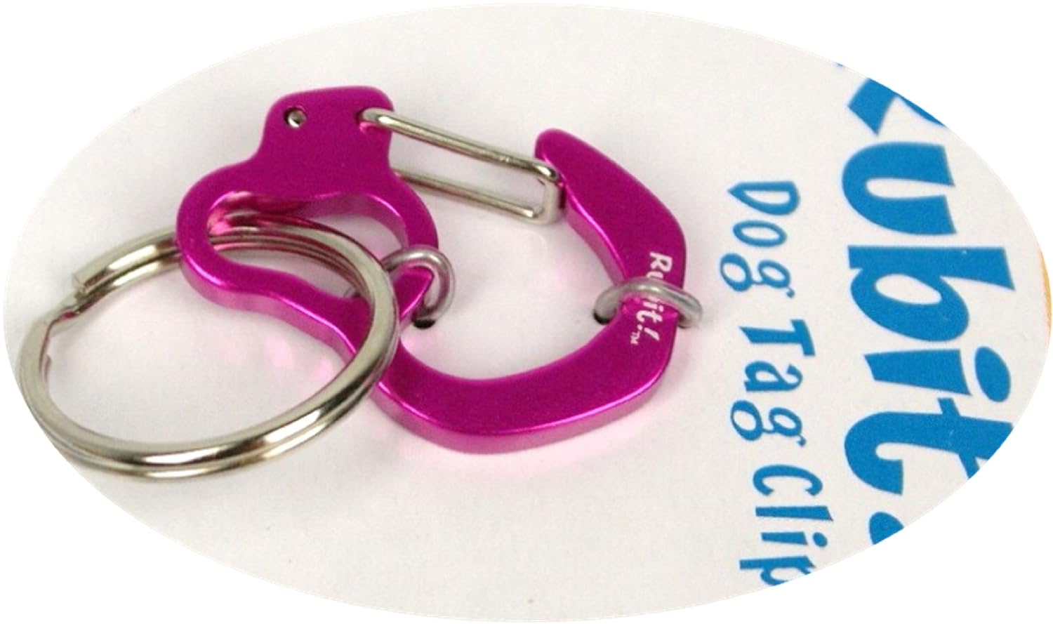 Rubit Rubit Medium Curve Aluminum Dog Tag Clip in Purple for Dogs Durable and Stylish Pet Accessory - View 4 of 8