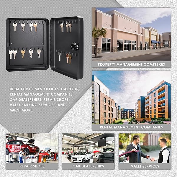 BARSKA BARSKA 36 Position Key Safe with Combination Lock - Secure Medium Storage Solution - View 3 of 8