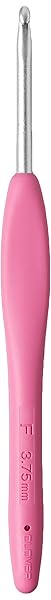 Clover Shop Clover 1044/F Pink Amour Crochet Hook - Size F (3.75mm) for Perfect Crochet Projects - View 4 of 4