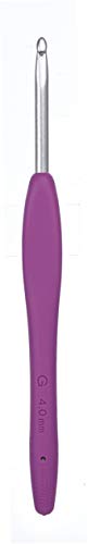 Clover Shop Clover 1045/G Purple Amour Crochet Hook - Size G (4.0mm) for Perfect Crochet Projects - View 3 of 7