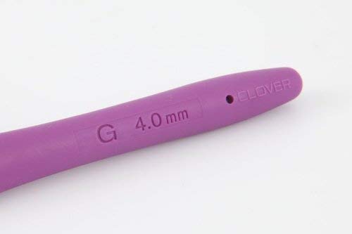 Clover Shop Clover 1045/G Purple Amour Crochet Hook - Size G (4.0mm) for Perfect Crochet Projects - View 6 of 7