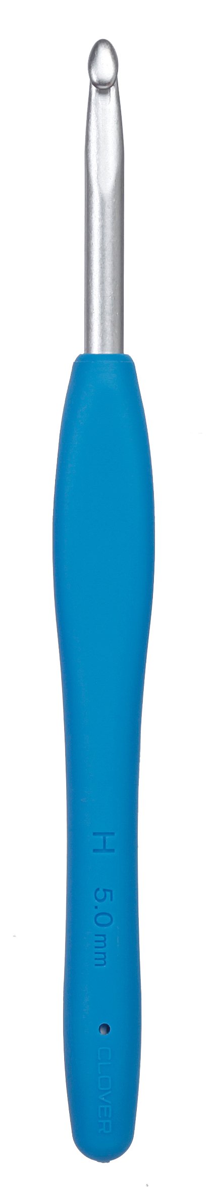 Clover Shop Clover 1047/H Deep Blue Amour Crochet Hook - Size H (5.0mm) for Perfect Crochet Projects - View 3 of 5